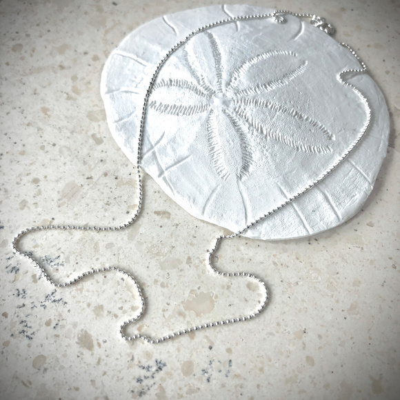 Dainty NWT Italian Sterling Silver Chain Heart Charm Necklace - Picture 6 of 9